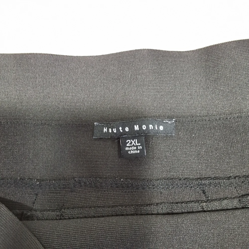 Haute Monde Black Pencil Skirt Plus Size 2XL